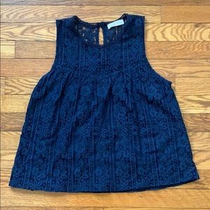 Lace Sleeveless Blouse